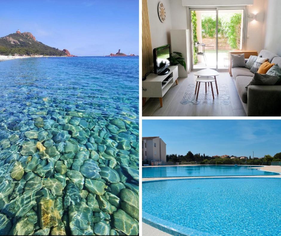 Appartement Frejus Avec Jardin, Piscine, Plage, Tennis Exterior photo